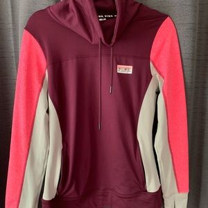 Maroon colored athletic pullover